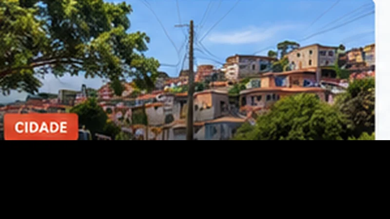 Bairro do Jardim Santa Tereza em Embu das Artes durante obras de pavimentação